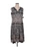 JM Collection Chevron-herringbone Gray Casual Dress Size XL - photo 1