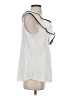 Deletta 100% Cotton White Sleeveless Blouse Size 00 - photo 4