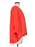 West Kei 100% Polyester Orange 3/4 Sleeve Blouse Size L - photo 4