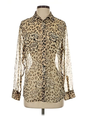 Equipment Long Sleeve Silk Top (view 1)