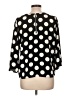 W5 100% Polyester Polka Dots Black 3/4 Sleeve Blouse Size L - photo 2