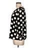 W5 100% Polyester Polka Dots Black 3/4 Sleeve Blouse Size L - photo 5
