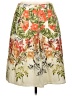 Talbots Tropical Multi Color Orange Casual Skirt Size 10 Petite - photo 1
