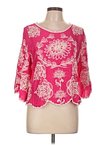 Solitaire 3/4 Sleeve Blouse (view 1)