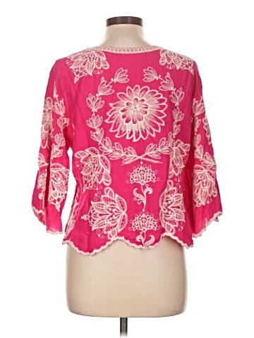 Solitaire 3/4 Sleeve Blouse (view 2)