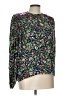 Zara Floral Green Long Sleeve Blouse Size L - photo 1