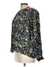 Zara Floral Green Long Sleeve Blouse Size L - photo 5