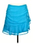 MNG 100% Polyester Solid Blue Casual Skirt Size L - photo 1