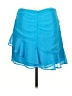 MNG 100% Polyester Solid Blue Casual Skirt Size L - photo 2