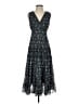 Max Studio Paisley Blue Cocktail Dress Size XS - photo 1