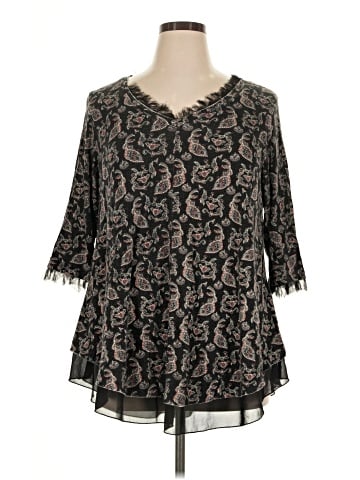 American Rag Cie 3/4 Sleeve Blouse (view 1)