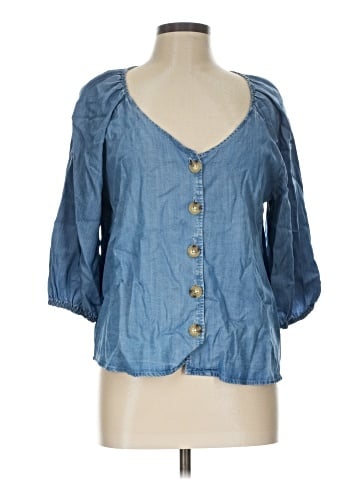 Sanctuary 3/4 Sleeve Button-Down Shirt (view 1)