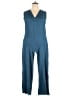 Unbranded 100% Polyester Solid Teal Jumpsuit Size 2X - photo 1
