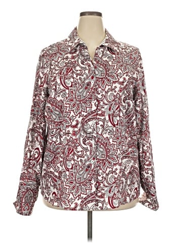 Foxcroft Long Sleeve Blouse (view 1)
