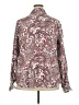 Foxcroft 100% Cotton Paisley Burgundy Long Sleeve Blouse Size 18 - photo 2