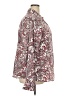 Foxcroft 100% Cotton Paisley Burgundy Long Sleeve Blouse Size 18 - photo 4