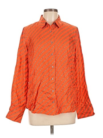 J.Crew Collection Long Sleeve Silk Top (view 1)