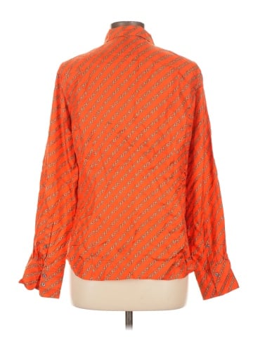 J.Crew Collection Long Sleeve Silk Top (view 2)