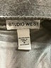 Studio West 100% Polyester Chevron-herringbone Silver Casual Skirt Size S - photo 4