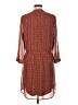 DR2 100% Polyester Print Brown Casual Dress Size L - photo 2
