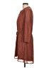 DR2 100% Polyester Print Brown Casual Dress Size L - photo 5