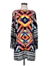 GB 100% Polyester Graphic Blue Casual Dress Size S - photo 1