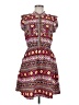 Speed Control 100% Polyester Print Red Casual Dress Size M - photo 1
