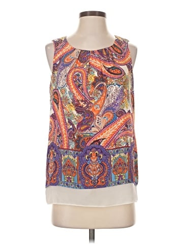 Rose + Olive Sleeveless Blouse (view 1)