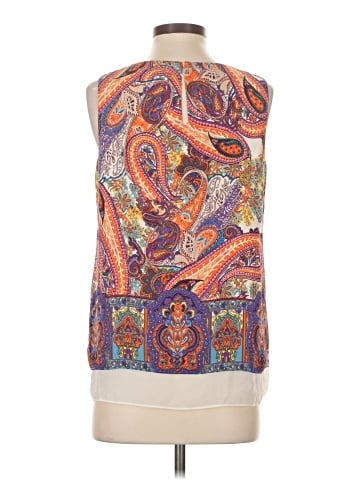 Rose + Olive Sleeveless Blouse (view 2)