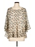 Anna Sui 100% Polyester Ivory 3/4 Sleeve Blouse Size L - photo 1