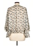 Anna Sui 100% Polyester Ivory 3/4 Sleeve Blouse Size L - photo 2
