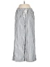 Caslon Stripes Silver Linen Pants Size XS - photo 1