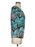 Carol Rose Teal Short Sleeve Blouse Size S - photo 4