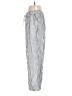 Caslon Stripes Silver Linen Pants Size XS - photo 5