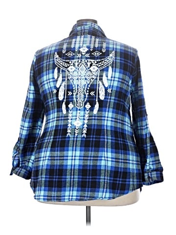 Derek Heart Long Sleeve Button-Down Shirt (view 2)