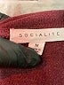 Socialite Burgundy Pullover Sweater Size M - photo 7