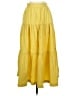 STAUD Solid Yellow Casual Skirt Size 0 - photo 1
