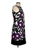 AB Studio Graphic Purple Cocktail Dress Size 4 - photo 4