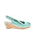 Nine West Teal Wedges Size 7 1/2 - photo 1