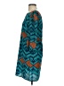 Buttons 100% Polyester Chevron-herringbone Teal Cocktail Dress Size S - photo 5