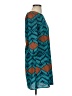 Buttons 100% Polyester Chevron-herringbone Teal Cocktail Dress Size S - photo 4