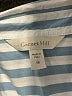 Garnet Hill Stripes Blue Long Sleeve Button-Down Shirt Size 18 - photo 4