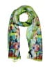 Unbranded 100% Polyester Floral Green Scarf One size - photo 1