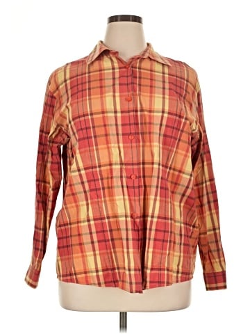 Rafaella Long Sleeve Button-Down Shirt (view 1)
