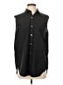 Theory Black Sleeveless Button-Down Shirt Size S - photo 1