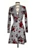 Candie's Floral Gray Casual Dress Size XS - photo 2