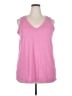 Torrid Pink Sleeveless T-Shirt Size 2X Plus (2) - photo 1
