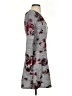 Candie's Floral Gray Casual Dress Size XS - photo 4