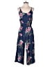 Gap 100% Viscose Floral Blue Jumpsuit Size S - photo 1