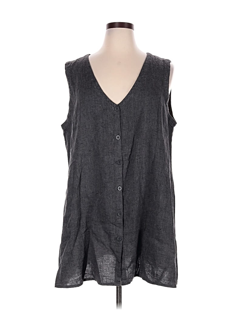 Pre-owned Flax Casual Dress In Gray